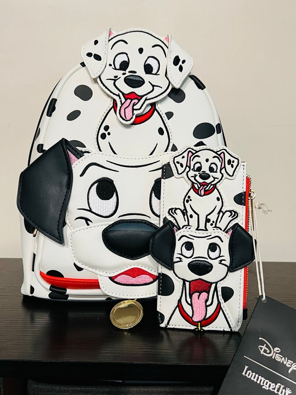 Loungefly Disney 101 Dalmatians Pongo & Freckles Mini Backpack & Cardholder Set